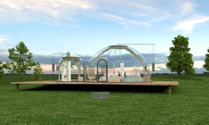 透明なバブル型星空ルーム 屋外パノラマ透明ドームテント ポリカーボネート星空観察ドームハウス - Product Image 5