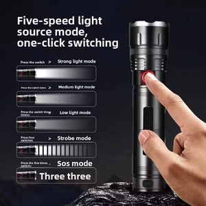 Đèn pin sạc lại dung lượng lớn 7200mAh, tầm chiếu sáng 1000m, tích hợp đèn chiếu sáng mạnh mẽ, hiển thị mức pin, hỗ trợ chức năng phát ra tín hiệu. - Product Image 2