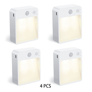 USB Có Thể Sạc Lại Pin Điện Lối Đi Bên Cạnh Bàn Thông Minh Đèn Cảm Biến Chuyển Động Cầu Thang Cạnh Giường Ngủ Đêm Đèn Máy Chiếu - Product Image 2