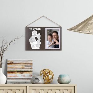 Ngày của Cha Cha quà tặng hình ảnh khung từ con gái, khung ảnh bằng gỗ Cảm ơn bạn cha món quà phù hợp cho sinh nhật Giáng sinh - Product Image 4