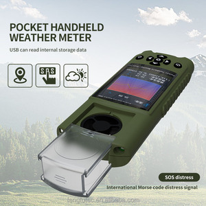 Pocket cầm tay di động kỹ thuật số Trạm thời tiết nhiệt kế không dây ẩm kế ngoài trời nhiệt độ độ ẩm màn hình phong vũ biểu - Product Image 2