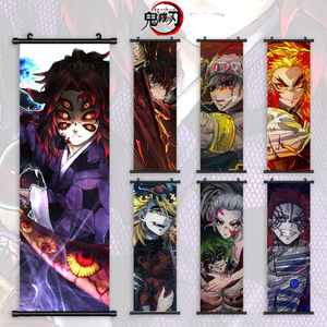 Póster de Tela Colgante con Diseños de Anime Japonés de <span class=keywords><strong>Demon</strong></span> <span class=keywords><strong>Slayer</strong></span>, 70*25cm, 3000 Diseños, Póster Enrollable para Pared - Product Image 1