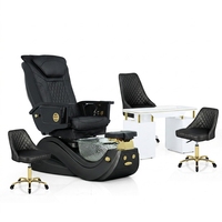 Nouveau Modèle 2026 Fauteuil de Luxe Inclinable pour Salon de Manucure et Pédicure avec Spa pour les Pieds Sans Tuyauterie et Bol de Massage – Vente en Gros