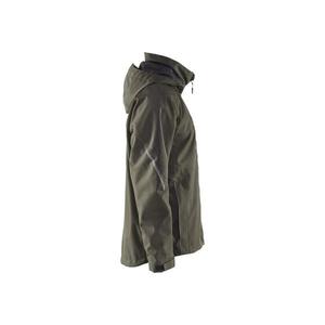 BLAKLADER - 489019774599XL Veste Shell doublée légère Vert olive foncé/Noir-VESTES DE TRAVAIL EAN 7330509593332 - Product Image 3