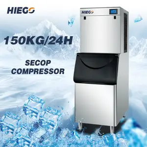 Máquina de dados de hielo de cristal, ahorro de energía, 150KG, 24 horas