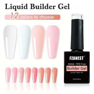 Gel de Extensión de <span class=keywords><strong>Uñas</strong></span> FZANEST TPO HEMA FREE, Marca Privada, Larga Duración, Color <span class=keywords><strong>Rosa</strong></span> Nude con Brillo, Gel Constructor Líquido para Salón de <span class=keywords><strong>Uñas</strong></span> - Product Image 2