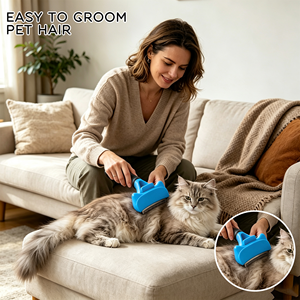 Nouvelle Conception Peigne à Démêler les Poils pour Animaux de Compagnie, Lame Métallique pour Éliminer les Sous-Poils, Brosse pour Chats et Chiens - Product Image 6