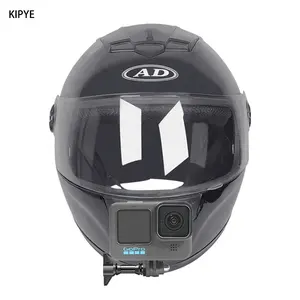Kask kamera aksesuarları için GOPRO 9 10 11 motosiklet kask dağı için DJI action3 2 ve Insta360 x3/x2 eylem kamera yatağı