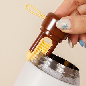 Cepillo de limpieza colgante multifuncional de silicona con mango largo para botellas, cepillos giratorios para la boca de vasos, herramienta de limpieza - Product Image 1