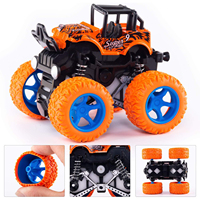 Véhicules Jouets à Friction Monster Truck Rotation à 360 Degrés Tout-Terrain Voiture de Cascade 4x4 Voiture Inertielle Jouets pour Garçons