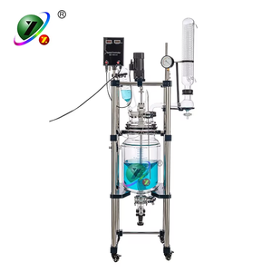 เตาปฏิกรณ์แก้วสองชั้นเครื่องปฏิกรณ์แก้ว10L - Product Image 1