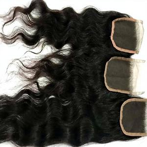 Superbes réductions sur les mèches de cheveux humains indiens Remy vierges, ondulés, raides, en vrac, simples ou doubles, pour commandes en gros, ondulations profondes et lâches - Product Image 1