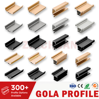 Gagang Kabinet Tersembunyi Profil Gola Aluminium untuk Dapur, Tanpa Gagang, Model Ekstrusi, Gagang Tarik Profil G untuk Lemari