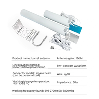 Antenne extérieure sans fil longue portée LTE 5G 3G 4G Wi-Fi IP67 étanche à gain élevé 12-15dBi omnidirectionnelle 50W avec support en L