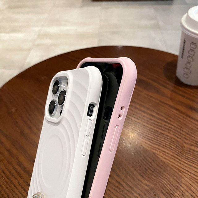 Factory Wholesale 3D Creative Wave Shell Liquid Silicone Anti-Fall Waterproof Magnetic Phone Case for iPhone 17 16 15 14 Pro Max