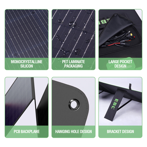Ebl - Paneles Solares Portátiles Monocristalinos Plegables de 200 W, Económicos, para Exteriores - Product Image 6
