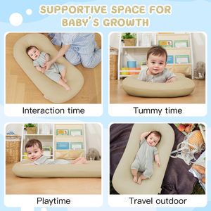 Transat bébé léger et portable pour le temps sur le ventre, tapis de soutien pour une utilisation supervisée en éveil - Product Image 4