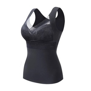 Venta al por mayor caliente señoras ropa interior térmica mujeres Sexy largo cálido chaleco invierno nueva talla grande sin costuras mujeres camisetas sin mangas - Product Image 2