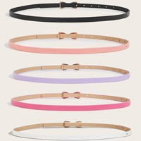 Ceinture de mode pour femme en cuir verni rétro, avec bouton-pression en alliage coloré, fine, pour jeans, robes et pantalons, style vintage élégant et décoratif