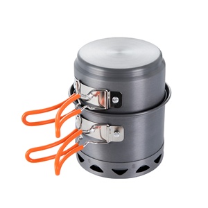 Juego de Cocina Portátil para Camping, Utensilios de Cocina de Aluminio para Camping, Olla para Senderismo, Juego de Picnic para Pesca al Aire Libre - Product Image 1