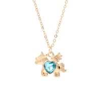 Mylove Ensemble de bijoux pour femmes Collier en argent 925 Pendentif cheval volant avec zircon