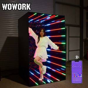 WOWORK 도매 아크릴 잡지 커버 포토 부스, 완벽한 파티 이벤트 장식 배경을 위한 RGB 일러스트레이션 조명 포함 - Product Image 4