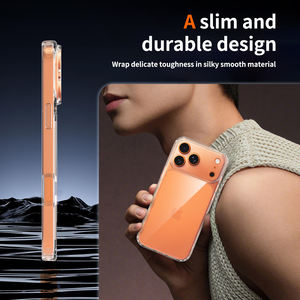 Coque <span class=keywords><strong>de</strong></span> téléphone portable transparente anti-rayures et anti-jaunissement avec protection d'objectif, motif personnalisé en usine, pour iPhone 17 Pro Max - Product Image 5