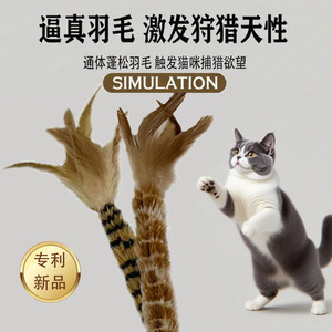 หัวของเล่นแมวขนนุ่มแบบเปลี่ยนได้ ช่วยแก้เบื่อสำหรับแมว - Product Image 3