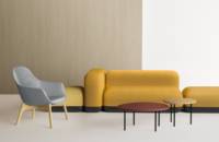 Ensemble de canapés de bureau pour visiteurs et réception, design moderne, pour espace ouvert