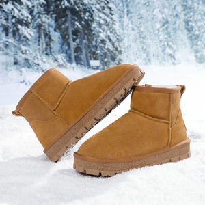 <span class=keywords><strong>Chen</strong></span> Ma女性用屋外防水サーマルショートアンクル & ブーティ冬ブーツ快適スエードぬいぐるみゴムミッドソールソフト居心地 - Product Image 2