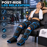 Masseur de jambes à compression d'air OEM ODM avec enveloppes ajustables et minuterie de 15 minutes pour les athlètes, la salle de sport et la récupération après l'entraînement