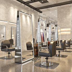Espejo Moderno de Vidrio Templado para Salón de Belleza o Barbería con Luz, de Una o Dos Caras, Tamaño Personalizable - Product Image 2