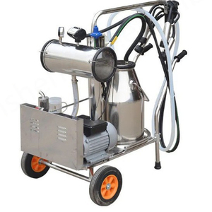 เครื่องรีดนมวัวแกะแบบพกพา ใช้ไฟฟ้า ทำจากสแตนเลส ปั๊มสุญญากาศ ผลิตภาพสูง อัตโนมัติ สำหรับฟาร์มขนาดใหญ่ - Product Image 1