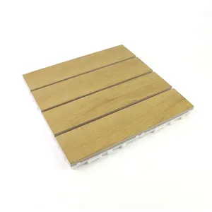 工厂价格WPC铺面光滑表面DIY地板木塑复合地砖