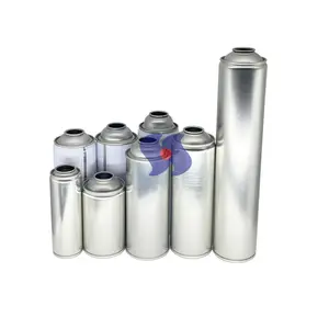 Wholesale Necked-in Empty Tinplate Bottle Spray Canclear Lacquar Empty Aerosol Tin Can