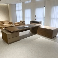 Bureau de direction moderne de luxe en forme de L, ergonomique, résistant à l'eau, écologique, en bois durable, pour villa, garantie 5 ans