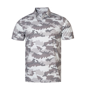 Polo de Golf Personalizado para Hombre con Camuflaje Abstracto, Secado Rápido, Absorción de Humedad, Elástico, Manga Corta, Ropa Deportiva de Alto Rendimiento - Product Image 3