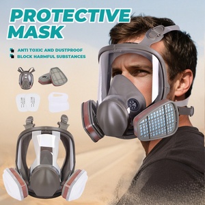Máscara de Seguridad Industrial Antivaho 6800 para Pintura y Pulverización, Filtro de Polvo, Protección Facial Completa contra Formaldehído - Product Image 4