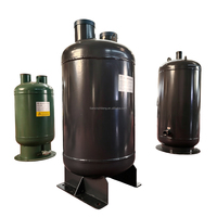 Réservoir de réception de liquide horizontal personnalisé en acier au carbone pour chambre froide, avec pompe et réservoir sous pression de réfrigération, 20-240