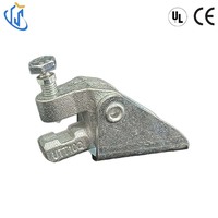 Support triangulaire en fonte ductile QT450 électrogalvanisé pour fixation sismique, pour tuyau d'incendie, homologué CE, modèle UTT10Q