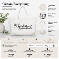 Sac fourre-tout en toile de coton naturel moyen imprimé sur mesure avec longue anse et impression de lettres pour campagne publicitaire, usine OEM