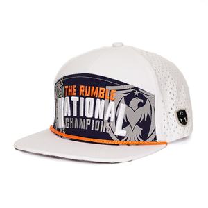 <b>Waterproof</b> Dry Fit <b>Mens</b> Premium Perforated <b>Hats</b> Custom 7 Panel Embroidery Flat Bill Gorra Snapback Caps for Golf With Holes - Product Image 4