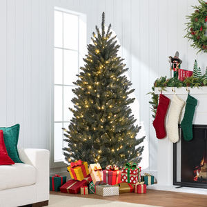 Yiwu Shengxue Árbol de Navidad artificial 6.5ft Árbol de <span class=keywords><strong>abeto</strong></span> <span class=keywords><strong>azul</strong></span> nórdico con luz centelleante LED 2 en 1 - Product Image 5