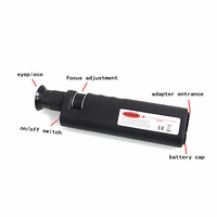 200X FTTH Fibre d'inspection optique Microscope Connecteur optique Micro Scope Microscope Analyse des fibres