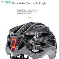 Casque de protection résistant aux chocs SeeMore, casque de skateboard, casque de vélo, casque de scooter, absorption des chocs, avec lumières rechargeables, visière