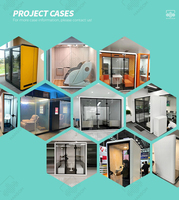 Cabine de studio insonorisée portable et mobile, pods d'atelier personnels, pods de bureau, pods de sommeil