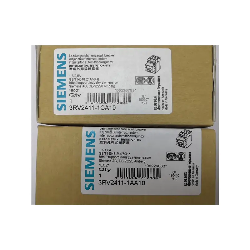 SIEMENS 3RV2111-1FA10 Circuit breaker size S00 for motor protection, CLASS 10 with overload relay function