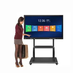 智能85/86英寸双系统，带电容式触摸finteractive白板，用于办公室会议和教学koisk