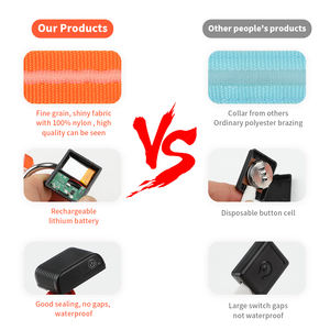 Colliers lumineux pour chien rechargeables par USB, collier lumineux LED de luxe pour chiens de petite, moyenne et grande taille, promenade nocturne anti-perte - Product Image 4