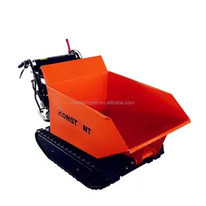Mini Dumper cingolato multifunzionale per tutti i terreni 500KG carico utile potenza Buggy in calcestruzzo Dumper pedonale